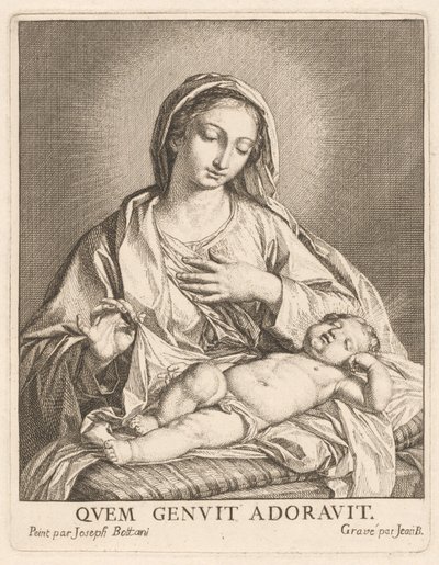 Bakire ve Uyuyan Çocuk by Giovanni Bottani, after Giuseppe Bottani