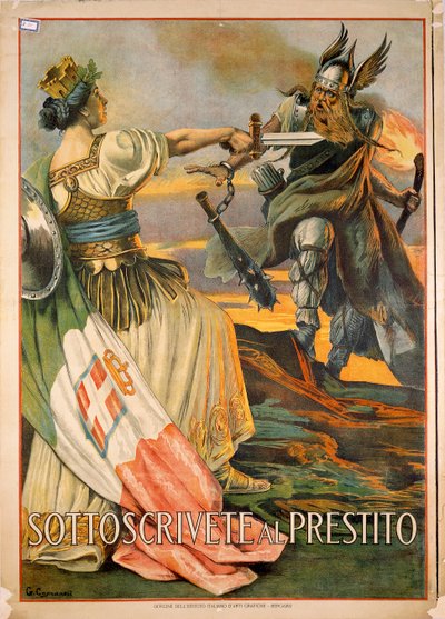 Birinci Dünya Savaşı, Krediye Abone Ol, illüstrasyon Giovanni Capranesi tarafından by Giovanni Capranesi