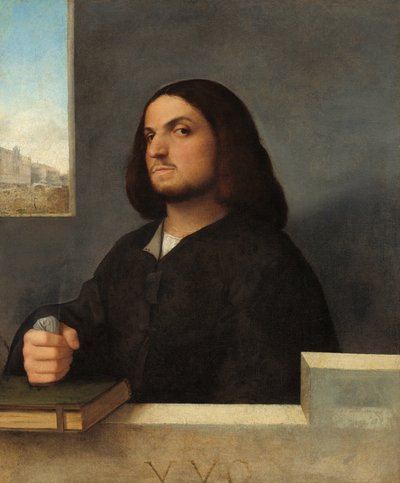 Venedikli Bir Beyefendinin Portresi, c. 15101515. by Giovanni Cariani