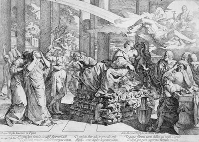 XVI. ve XVII. Yüzyıllara ait İtalyan gravürlerini içeren karalama defteri, 16.-17. yüzyıl. by Giovanni Cesare Testa