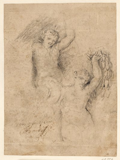 Bir nereid ve bir satir by Giovanni Coli