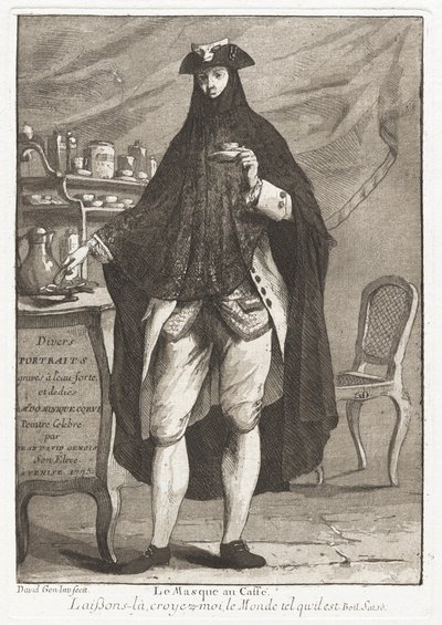 Le Masque au caffé (Maskeli Adam Kahve İçiyor) by Giovanni David