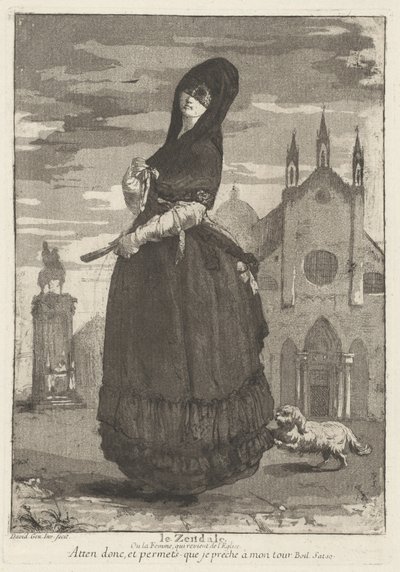 Le Zendale (Kapşonlu Kadın veya Kiliseden Dönen Kadın) by Giovanni David