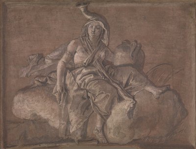 Afrika. by Giovanni Domenico Tiepolo