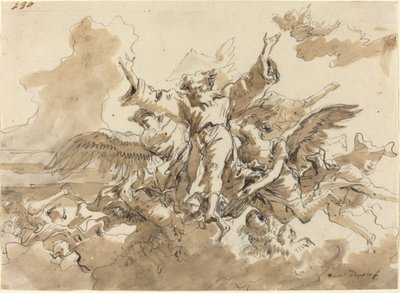Evrenin Yaratılışı by Giovanni Domenico Tiepolo