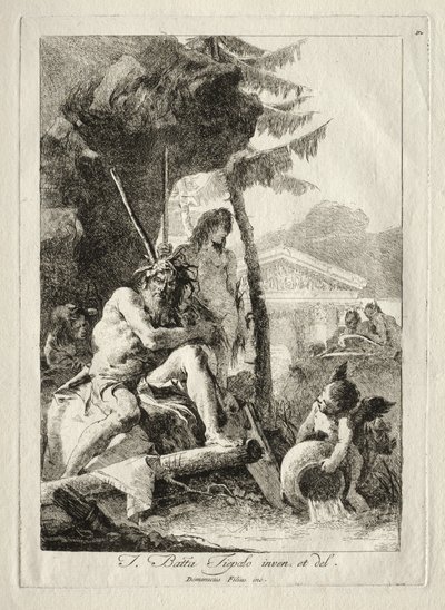 Nehir Figürleri by Giovanni Domenico Tiepolo