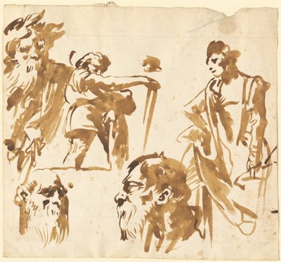 Figürler ve Yüzler by Giovanni Domenico Tiepolo