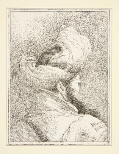 Bir Türk Başkanı, Raccolta di Teste serisinden, Libro Secondo (Başlar Koleksiyonu, İkinci Kitap) by Giovanni Domenico Tiepolo