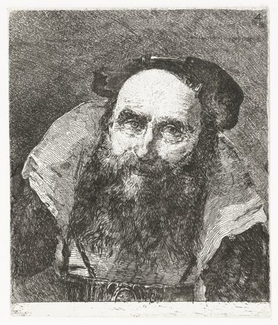 gülümseyen yaşlı adam Kafaların toplanması (dizi başlığı) Raccolta di Teste (dizi adı) by Giovanni Domenico Tiepolo