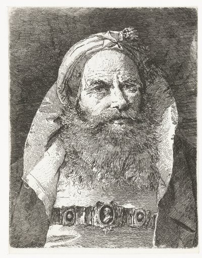 Küçük türbanlı adam Kafaların toplanması (dizi başlığı) Raccolta di Teste (dizi adı) by Giovanni Domenico Tiepolo