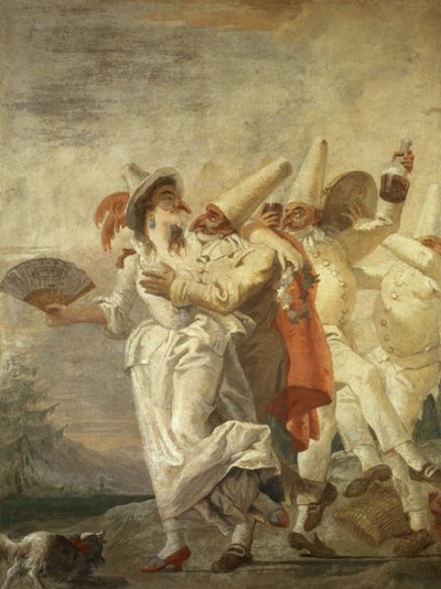 Aşık Pulcinella, 1793 dolayları by Giovanni Domenico Tiepolo