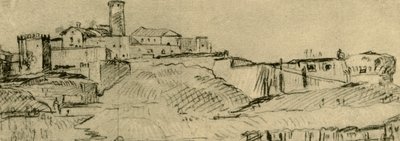 Brescia Kalesi, 18. yüzyılın ortaları, 1928 by Giovanni Domenico Tiepolo