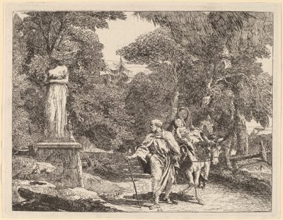 Düşen İdol Bölümü by Giovanni Domenico Tiepolo