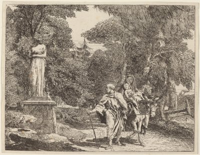 Düşen İdol Bölümü by Giovanni Domenico Tiepolo
