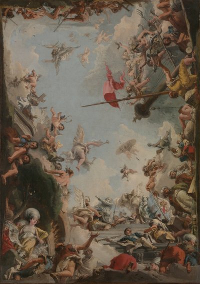 Giustiniani Ailesinin Yüceltilmesi, 1783. by Giovanni Domenico Tiepolo
