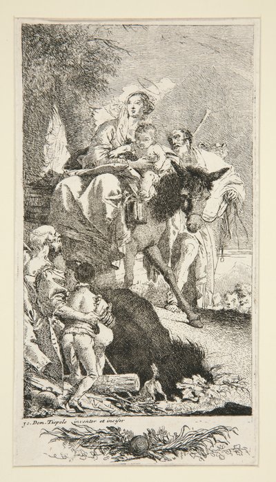 Dilenci ve Oğluyla Kutsal Aile by Giovanni Domenico Tiepolo