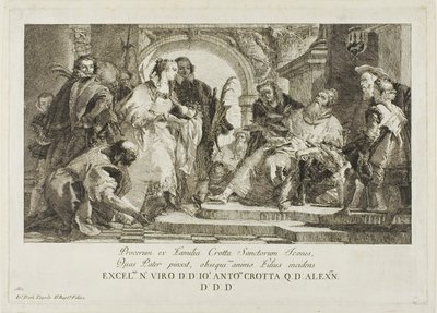 Crotta Ailesinin Koruyucu Azizleri by Giovanni Domenico Tiepolo