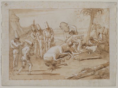 Tefli Kadın by Giovanni Domenico Tiepolo