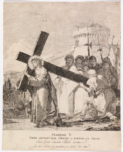 Via crucis - İstasyon V. Kireneli Simun İsa