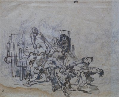 Dört öküz arabası by Giovanni Fattori