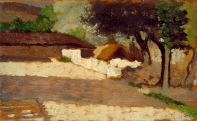 Güneşin Etkisi, Giovanni Fattori (1825-1908), panel üzerine yağlı boya by Giovanni Fattori