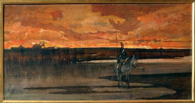 İtalya, Floransa, Lancer by Giovanni Fattori