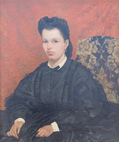 İlk eşin portresi, c. 1865, Giovanni Fattori (resim) by Giovanni Fattori