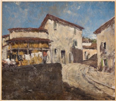 Kırsal Yol ve Evler by Giovanni Forghieri