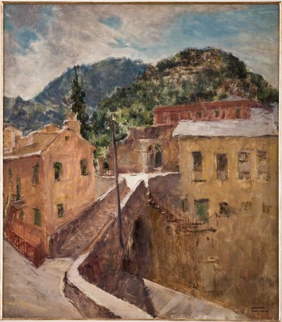 Ligurya Manzarası (kontrplak üzerine yağ) by Giovanni Forghieri