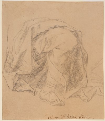 Perdelik Çalışması by Giovanni Francesco (1610 62) Romanelli