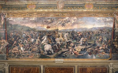 Bataille du pont Milvius - Milvian Köprüsü Savaşı - Penni, Gianfrancesco (1496-1528) - 1517-1524 - Fresk - Apostolik Sarayı, Vatikan by Giovanni Francesco (c.1488 1528) Penni