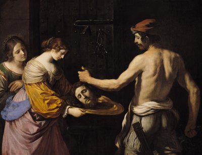 Salome Receiving the Head of St. John the Baptist, 1637  by Giovanni Francesco Barbieri