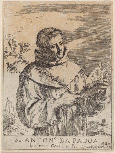 Padua Aziz Anthony by Giovanni Francesco Barbieri, called Guercino