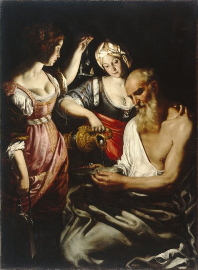 Lût ve Kızları by Giovanni Francesco Guerrieri