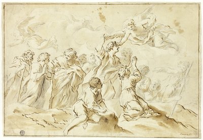 Cennete Yükselen Kutsanmış by Giovanni Francesco Romanelli