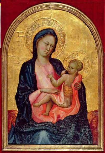 Alçakgönüllülük Madonna, c.1410 (panelde tempera ve altın varak) by Giovanni Francesco Toscani
