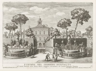 Fonteinen in de tuinen van de Villa Montalto Negroni te Roma Montalto bahçesindeki Çeşme (...) (nesne üzerindeki başlık) Roma saray ve bahçelerindeki çeşmeler (dizi başlığı) Fonteinen in de paleizen en tuinen van Roma (dizi başlığı ) by Giovanni Francesco Venturini