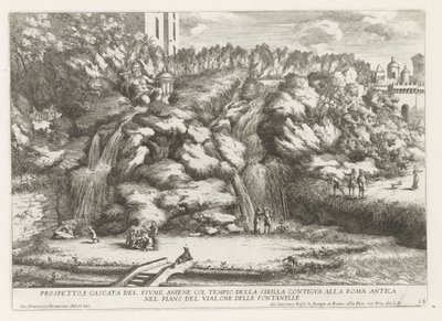 Landschap, Tempel van de Tiburtijnse Sibille t ve Tivoli
