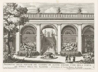 Tuin van een paleis te Roma Lordlar Boromei