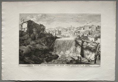 Tivoli şehrinde Aniene Nehri
