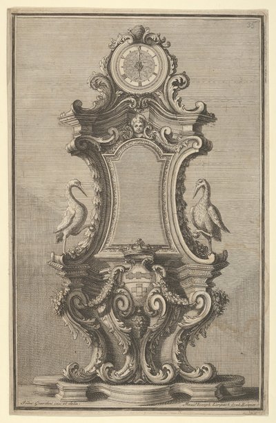 Bir Saat için Tasarım, Disegni Diversi, 1714 veya 1750