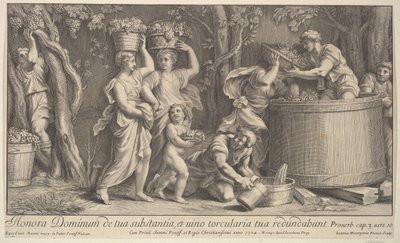 Vintage sahne, 1704. by Giovanni Girolamo Frezza