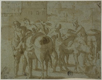 Katırcılar ve Katırlar by Giovanni Guerra