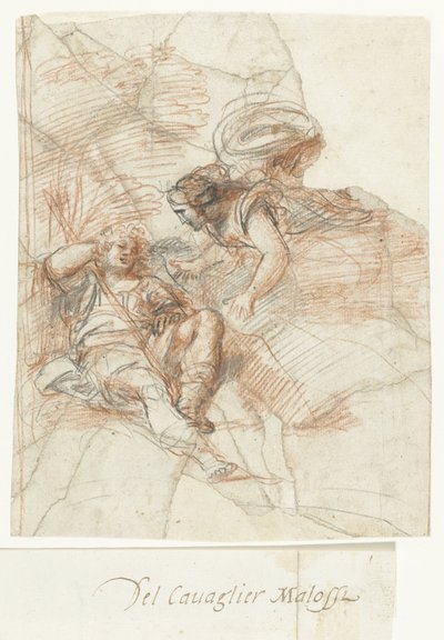 Diana Endymion'u ziyaret eder. by Giovanni Mannozzi