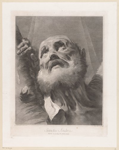 Havari Andreas Sanctus Andreas (nesne üzerindeki başlık) Apostelen (dizi adı) by Giovanni Marco Pitteri
