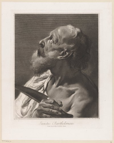 Havari Bartolomeüs Aziz Bartholomew (nesne üzerindeki başlık) Apostelen (dizi adı) by Giovanni Marco Pitteri