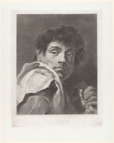 Havari Judas Thaddaeus (nesne üzerindeki başlık) Havariler (dizi başlığı) by Giovanni Marco Pitteri