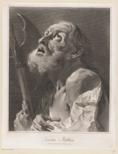 Havari Mattias Aziz Matthias (nesne üzerindeki başlık) Apostelen (dizi adı) by Giovanni Marco Pitteri