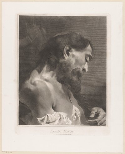 Havari Simon Sanctus Simeon (nesne üzerindeki başlık) Apostelen (dizi adı) by Giovanni Marco Pitteri