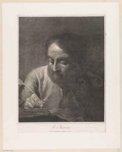 Aslanlı Evangelist İşareti S. Marcus (nesne üzerindeki başlık) by Giovanni Marco Pitteri